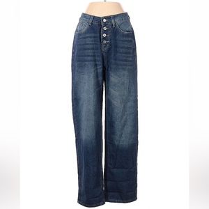 Basic high rise baggy jean 28”